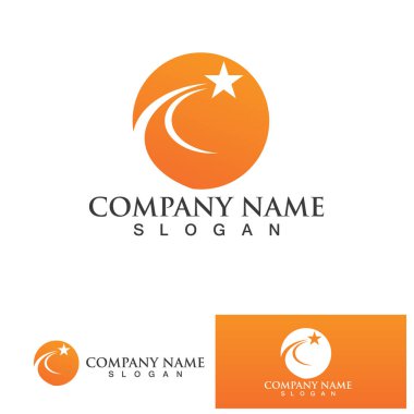 C Circle swoosh ring logo Template vector icon design