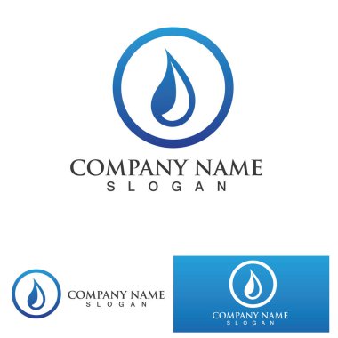 su damlası Logo Şablonu vektör çizimi tasarımı