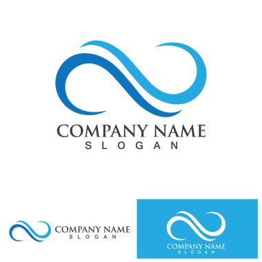 Dalga logosu basit vektör