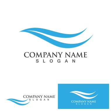 Dalga logosu basit vektör