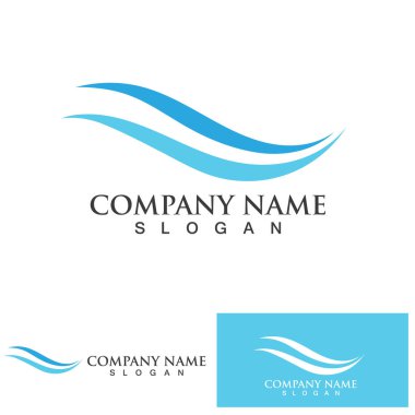 Dalga logosu basit vektör