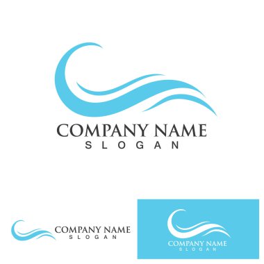 Dalga logosu basit vektör