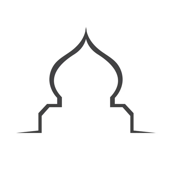 Ikon Vektor Jendela Masjid - Stok Vektor