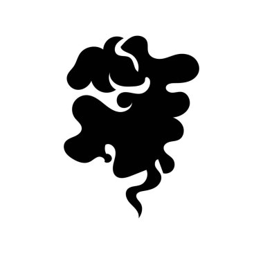 Duman Vektörü Simgesi Tasarım Illustratio