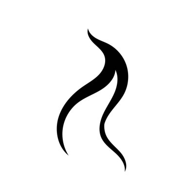 Duman Vektörü Simgesi Tasarım Illustratio