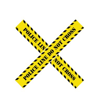 Polis Hattı Vektör Simgesi Tasarım İllüstrasyonu