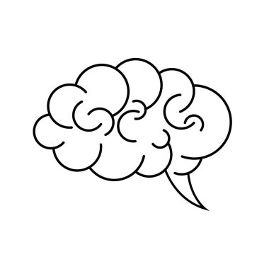Sağlık Beyni Vektörü İllüstrasyon Simgesi Şablonu