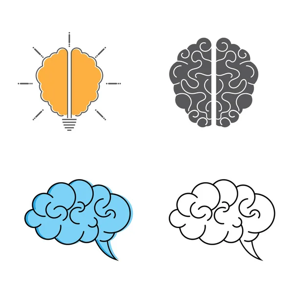 Gesundheit Gehirn Vektor Illustration Icon Template — Stockvektor