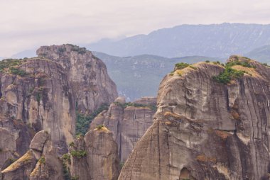 Dağ vadisi Yunanca manzaralı, kalabaka