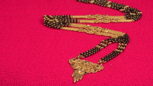 Mangalsutra Oder Goldene Halskette Die Von Einer Verheirateten Hindu Frau — Stockfoto