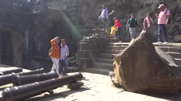 Pune Maharashtra India February 2020 Turisté Pevnosti Shaniwar Wada Shaniwar — Stock video