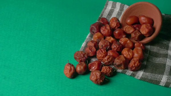 Ceramic Bowl Indian Jujubes Bers Berries Grown Wild Nature Jungle — Stock Photo, Image