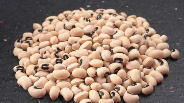 Closeup Uncooked Black Eyed Peas Health Food Concept — 图库照片