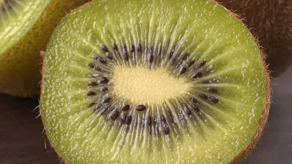 Kiwi Fructe Fundal Din Lemn Spațiu Copiere Conceptul Alimente Sănătoase — Fotografie, imagine de stoc