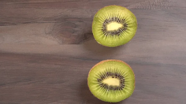 Kiwi Fruits Wooden Background Copy Space Concept Healthy Food Tropical — Fotografia de Stock