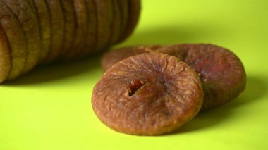 Fresh figs or anjeer fruits healthy vegan food concept organic dry fruits on green background.