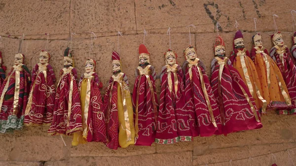 Indien Juli 2019 Ausstellung Handgemachter Puppenmodelle Oder Puppen Mit Traditionellen — Stockfoto
