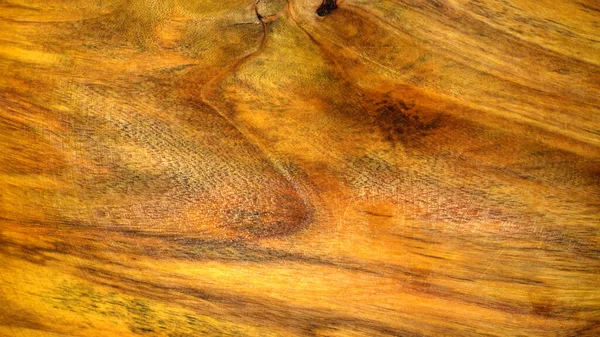 木の質感の背景 クラック付きヴィンテージ木製テーブルのトップビュー 天然色の古木の薄茶色の表面 — ストック写真