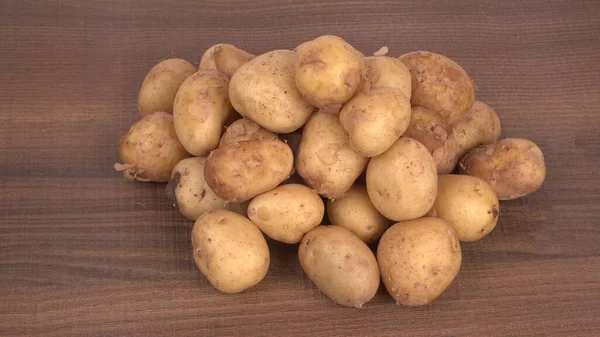 Pile Raw Potatoes Cooking Closeup Shot — Stock Photo, Image