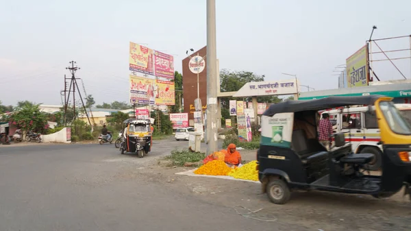 Street View Typical Indian Town — Stok fotoğraf