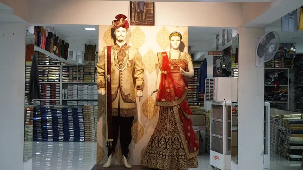 Índia Agosto 2019 Manequins Atraentes Exposição Loja Roupas — Fotografia de Stock