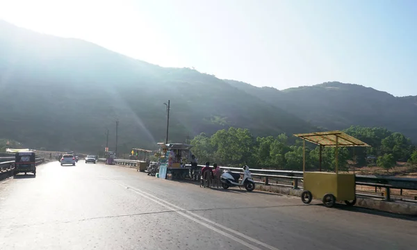 View Road Mountains India — Fotografia de Stock