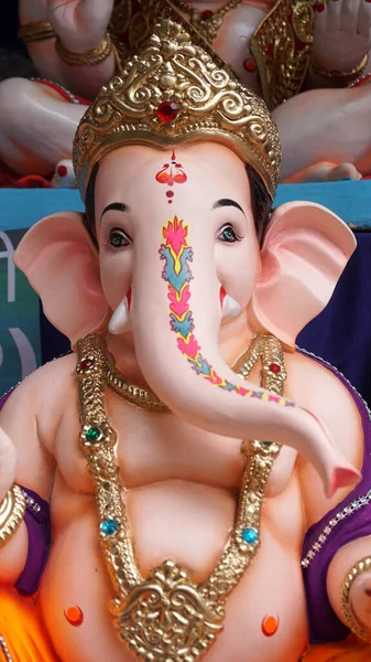 Indian Hindu God Lord Ganesha Statues, Coated with colors and sold for Ganesh Chathurthi.