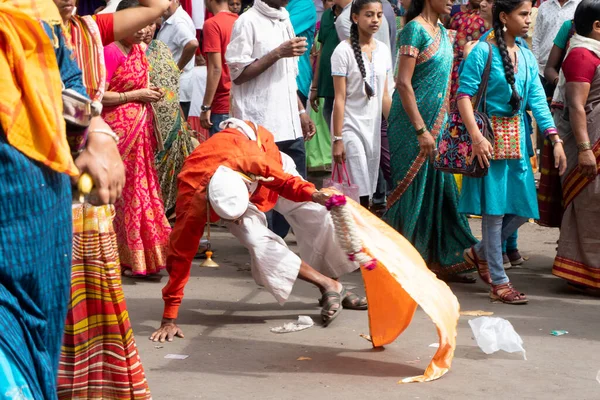 Pune Maharashtra India 24Th June 2022 Pandharpur Wari Procession Pilgrims —  Fotos de Stock