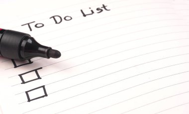 Yapılacaklar listesindeki işaretleyiciyi kapat 