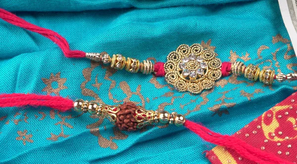 Bracelet Indien Traditionnel Appelle Rakhi Sœur Liens Sur Les Frères — Photo