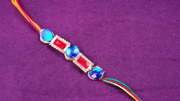 Pulsera Tradicional India Llama Rakhi Hermana Ata Hermanos Muñeca Ocassión — Foto de Stock