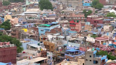 Aerial view of Indian city