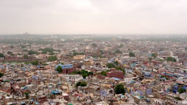 Aerial view of Indian city