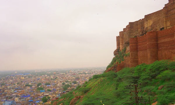 Aerial View Indian City — 图库照片