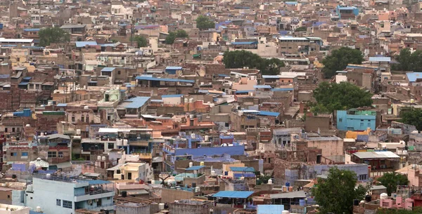 Aerial view of Indian city
