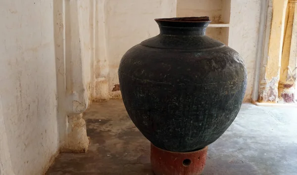 Vase Ancient Indian Temple — Stock Fotó
