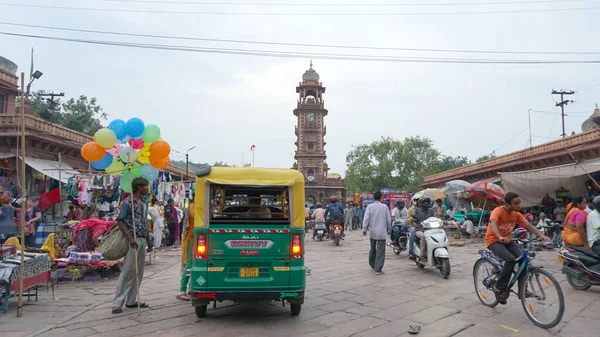 Traditional Town Life Indian City — Zdjęcie stockowe