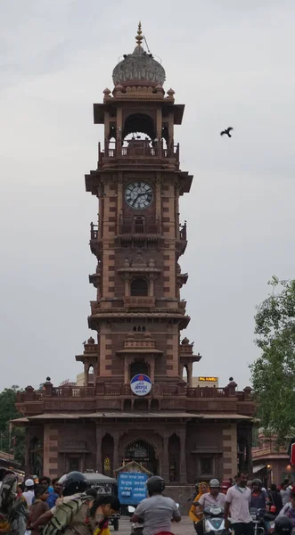Ancient Clock Tower Typical Indian City — Fotografia de Stock