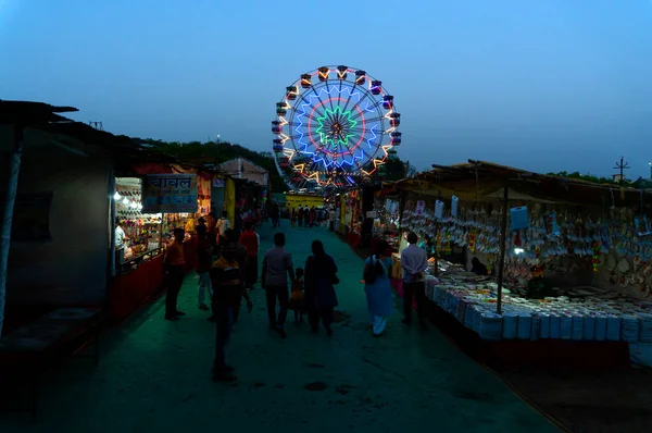 Amusement Park Ferris Wheel India — 스톡 사진