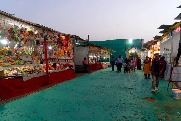 Παραδοσιακή Υπαίθρια Αγορά Στην Ινδία — Φωτογραφία Αρχείου