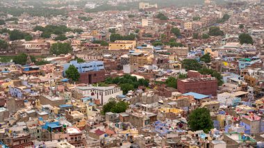 Aerial view of city in India