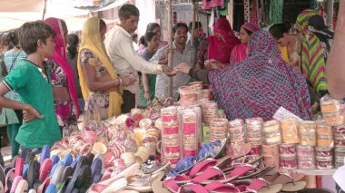 People on traditional indian market