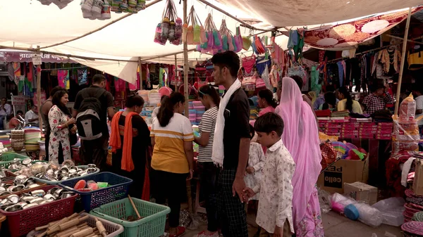 People Traditional Indian Market — Stockfoto