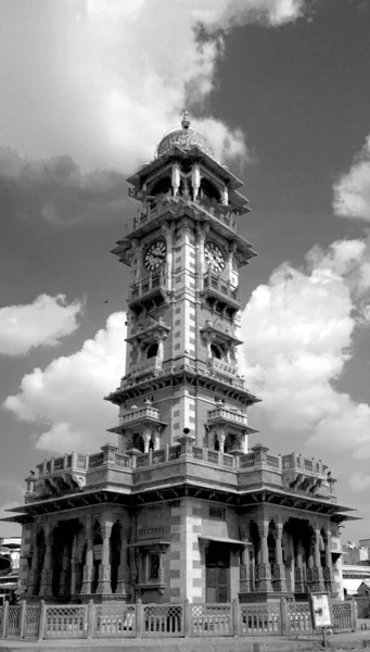 Beautiful Ancient Building Clock Tower India — Zdjęcie stockowe