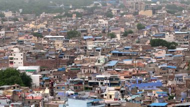Aerial view of Indian city