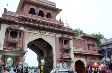 Traditional town life in Indian city