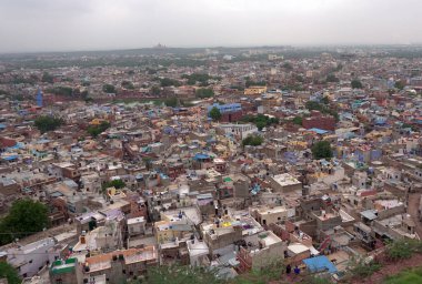 Aerial view of Indian city