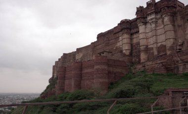 Beautiful ancient temple or castle in India