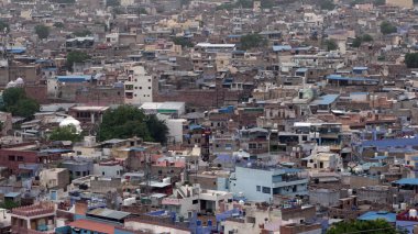 Aerial view of Indian city
