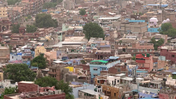 Aerial View Indian City — 图库照片